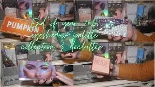 END OF YEAR 2020 EYESHADOW PALETTE COLLECTION AND DECLUTTER PART 2 | BEAUTY WITH ANDIE