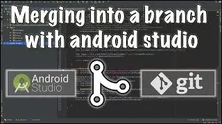 How to merge between git branches using android studio