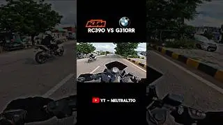 BMW g310rr vs ktm rc390 drag race 🚨
