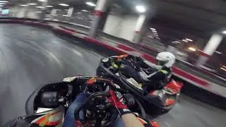 Почти вошли втроем в один поворот - almost made it - Lemans city karting