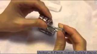 Merkur 4 Piece Closed Bar Travel Safety Razor Preview
