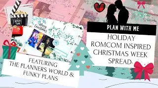 Plan With Me: Holiday Romcom Inspired Christmas Week Spread (HP Classic Vertical Layout)