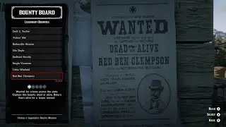 Red Dead Redemption 2 Legendary Bounty 