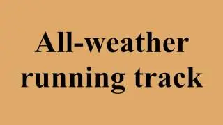 All-weather running track