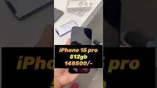 iPhone 15 pro 512gb 148500/- || iPhone 16 pro pre booking offer available 24 month no cost EMI ||