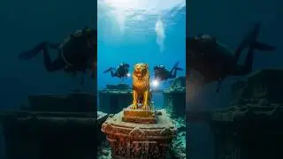 🦁✨Samundar Se Nikla Sunehra Sher Underwater Discovery 🌊 | AI Video#SamundarKaSher #GoldenLion#yt