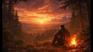 🌧️🔥 Rain and Campfire Sounds | 5 Hours | Stress Relief & Peaceful Sleep