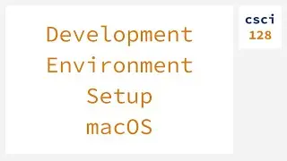 MacOS Course Setup Guide