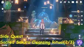 Sacred Sakura Cleansing Ritual at Chinju Forest / Barrier Puzzle Part 4 | Genshin Impact