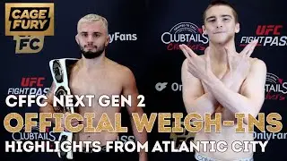 Официальное взвешивание участников CFFC NextGen 2 | Hard Rock Hotel & Casino Atlantic City