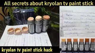Kryolan tv paint stick hacks | kryloan tv paint stick secrat base | parlour secrat customise base