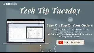Tech Tip Tuesday: Procurement and Shipping Report