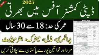 Deputy Commisioner office jobs 2026 || DC office jobs 2026 || latest hgovernment jobs 2026