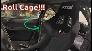 Integra Gets 4 point roll Cage!!!