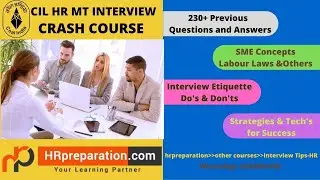 CILHR MT 2020 INTERVIEW PREPARATION CRASH COURSE|HOW TO CLEAR CIL HR MT INTERVIEW 2020
