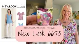 Sewing a Summer Top 👗 A Hint of a Waist 🥂 New Look 6673 #fridaysews