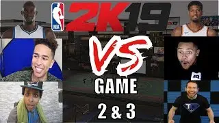 Kevin Garnett, LSK, Agent 00 Vs Paul George, ZackTTG, Troydan | NBA 2K19 Celebrity PARK GAME 2 & 3