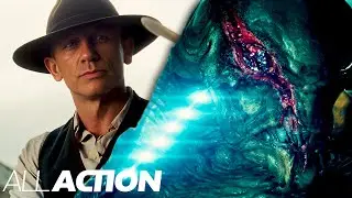 Defeating The Alien Invaders (Final Battle) | Cowboys & Aliens  (2011) | All Action
