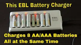 🔋 EBL Smart Battery Charger Review It Charges Up To 8 Batteries At The Same Time