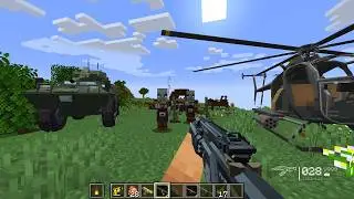 Destroying a Pillager Outpost Using Modern OVERPOWERED Weapons! 💥