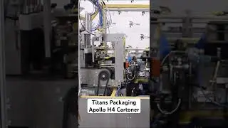 Titans Packaging Apollo H4 Cartoner - See it at the Craft Brewers Conference 2025. #machine #cbc