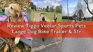 Review Tiggo Veelar Sports Pets Large Dog Bike Trailer & Stroller for Medium,Large Dog or Multiple S