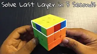 How to Solve Last Layer of Cube||2 look pll finger tricks