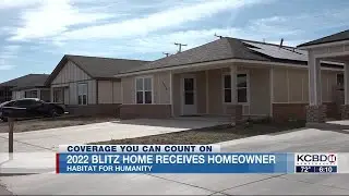 Single mom moving into zero net energy house built in 2022 Habitat for Humanity blitz