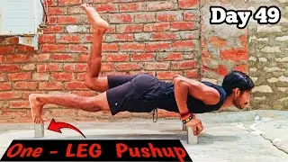 One - LEG Pushup 👣 | Everyday Pushups- Day 49
