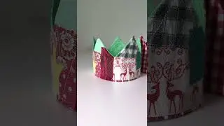 Free Sewing Template + Tutorial! Make a Christmas crown using your fabric scraps!