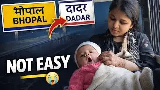 Baby Ke Saath Train Journey 😍 | Mumbai Vlog