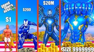 FRANKLIN GROWING POOR GOLD & BLUE IRONMAN TO ALL FATHER BLACK & RED IRONMAN IN GTA 5!