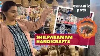 Shilparamam Shopping Vlog Part 2 | Ceramic Pots & Handmade Home Decor 2026