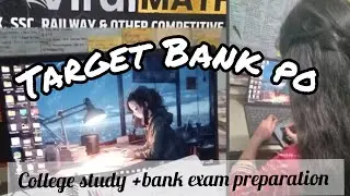 Bank aspirant-Target bank po#aspirant life #studyvlog