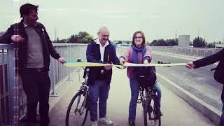 Opening fietspad brug E17 Hoogkamerstraat Temse