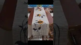 Table Runner Painting Design | #runner #painting #homedecor #art