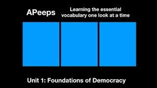 APeeps 1: Foundations of Democracy