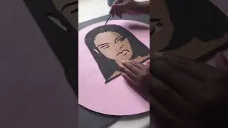 Crafting a Rihanna Wood Art Sign: DIY Celebrity Tribute | #Shorts
