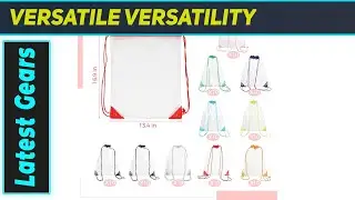 FELISTORY 100Pcs Clear Drawstring Bags: The Ultimate Stadium & Travel Companion!