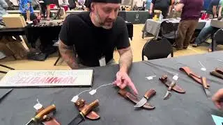 Twin Cities Knife Show. Interview with knife maker Eli Bauman. @knifedelights7473 #tcks