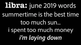 Libra June 2019 Words Forecast