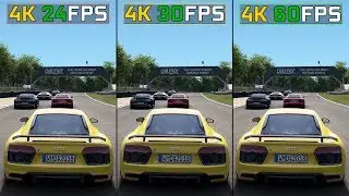 4K 24 fps vs. 30 fps vs. 60 fps | 2160p GAMING Comparison High Graphics