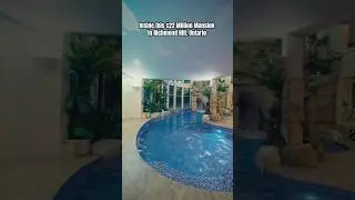 #IndoorPool inside this $22 Million #Mansion in #RichmondHill! #fyp #luxurylifestyle #hometour