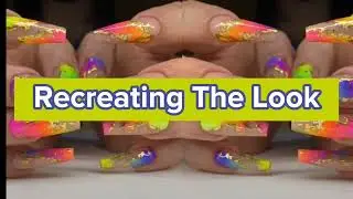 Summer Beach Nail Art | Recreating Simple Nail Art At Home | How to Apply Acrylic Nails | Nail Art