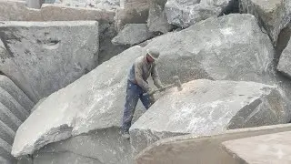 How is stone ground?