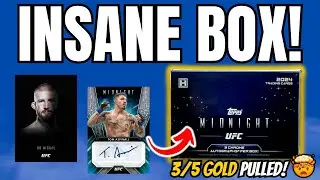 This UFC Topps Midnight 2024 Hobby Box Was Stacked!🤯👊🔥