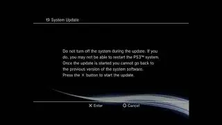 PlayStation&reg;3 System Software Version 4.89 Instal Update