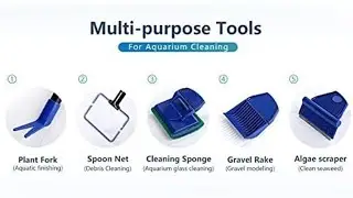 BLUE PET 5 in 1 Aquarium. Fish Tank Cleaning Kit  FPD-51A#unboxing#fishing