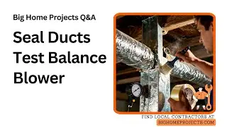 Duct Pressure Testing Mastic Sealing Variable-Speed Blower