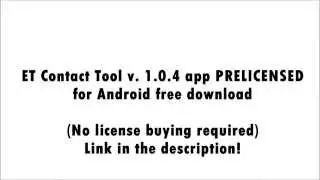 ET Contact Tool for Android free download (v. 1.0.4)